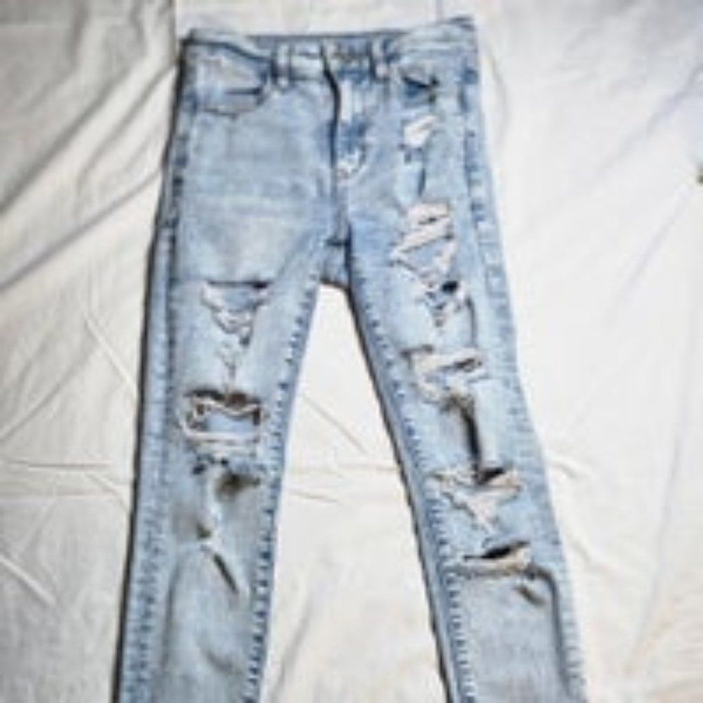 American Eagle Ripped High Waisted Jeggings